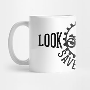 Look Twice Save A Life Cafe Racer Mug